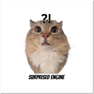 Surprised Engine Posters and Art